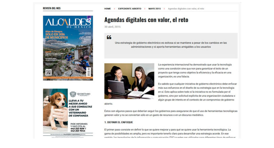 agendas digitales,