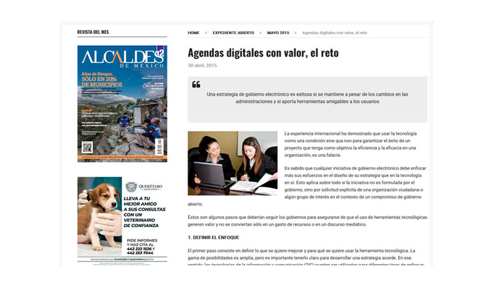 agendas digitales,